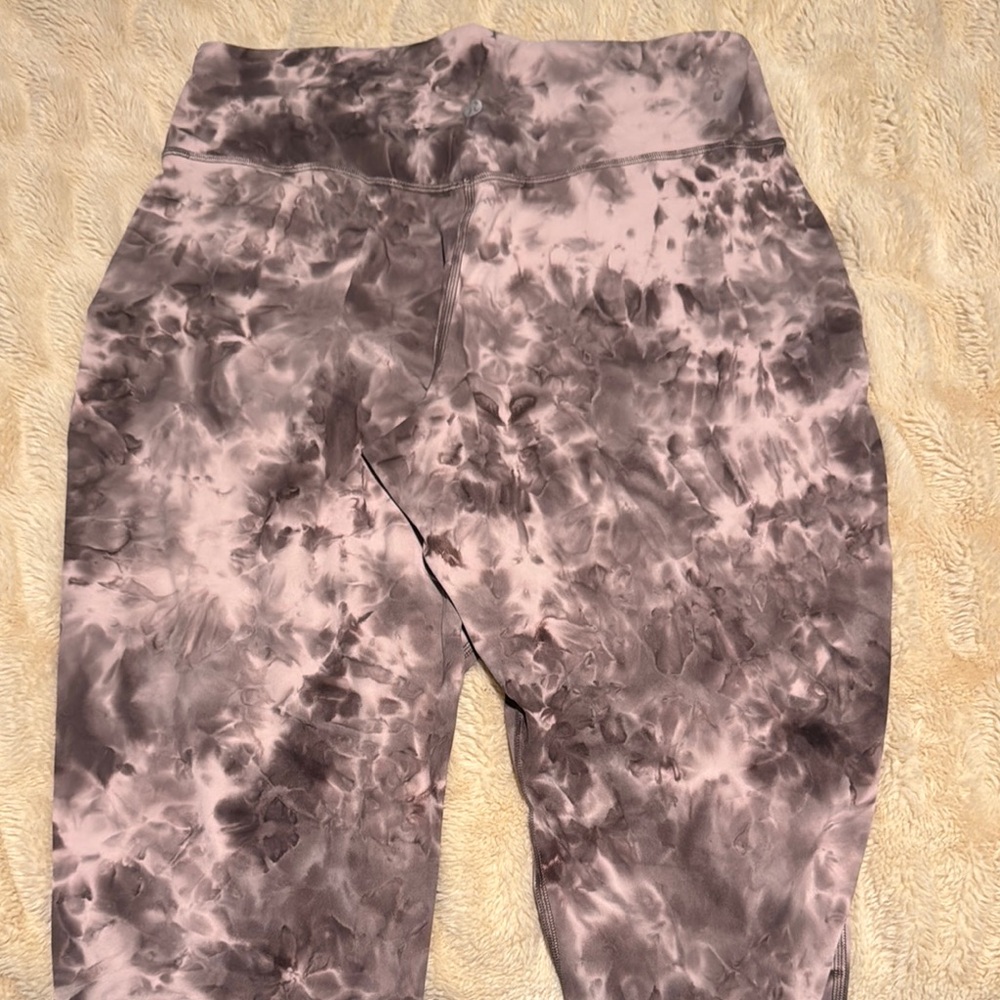 Lululemon Athletica Pink and Brown Leggings